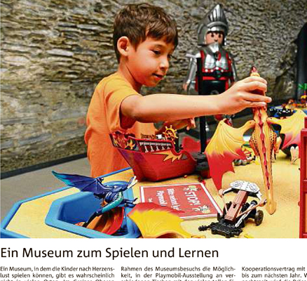 Zeitungsartikel "Ein Museum zum Spielen und Lernen", OTZ 23.10.2018