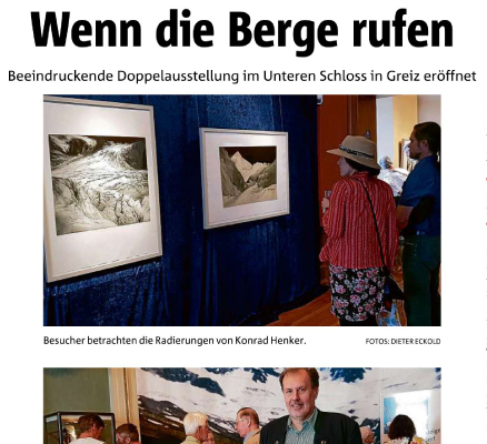 Zeitungsartikel "Wenn die Berge rufen", OTZ 30.05.2019