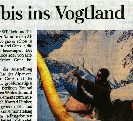 Zeitungsartikel "Ruf der Berge reicht bis ins Vogtland", Freie Presse Reichenbach, 05.08.2019