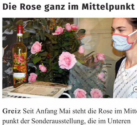 Zeitungsartikel "Die Rose ganz im Mittelpunkt", OTZ 19.06.2020