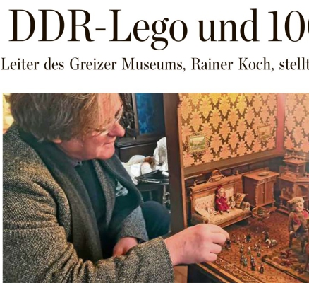 Zeitungsartikel "DDR-Lego und 100jährige Puppen", OTZ, 01.03.2024